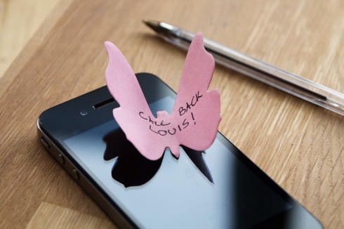 ちょうちょの付箋（ふせん）【3D Sticky Notes】