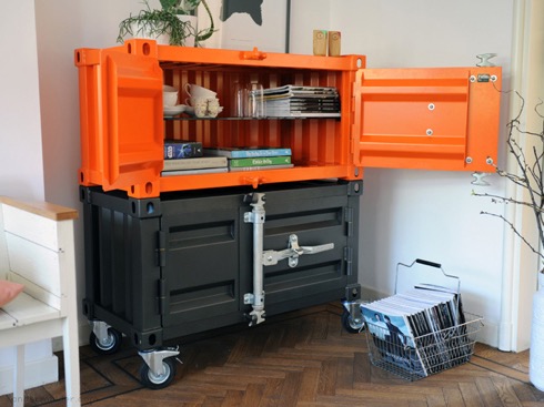 コンテナみたいなボックス収納【Pandora cabinet】