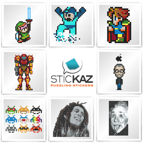 オンラインシミュレーターで好きなドット絵が作れるインテリアステッカー！【Stickaz】