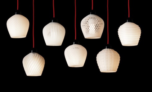 IKEAの照明が3Dプリンタでクールに変身！【DENTELLE (3D printed) lampshades】