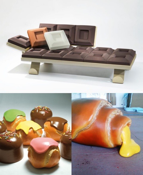 チョコレートにシュークリーム・・・。スイーツな家具いろいろ