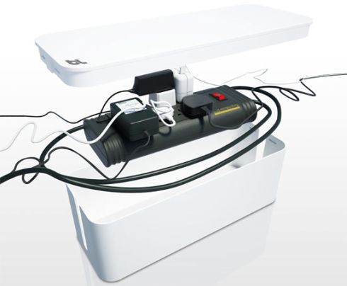 ケーブル・コード類をOAタップごと“ボックス”に収納しよう！【Bluelounge ケーブルボックス】