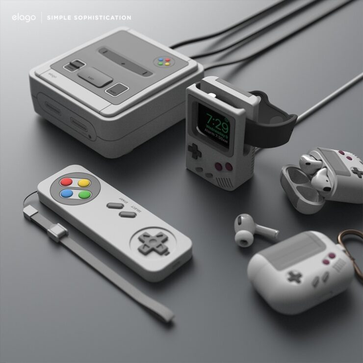 AppleTV・AirPodsPro・AppleWatchがスーファミやゲームボーイに変身するケース【elago retro collection】