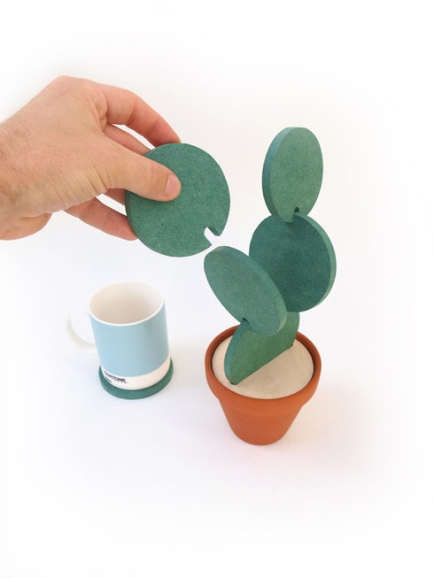 テーブルに飾れるサボテン型コースター【Cacti Coasters】