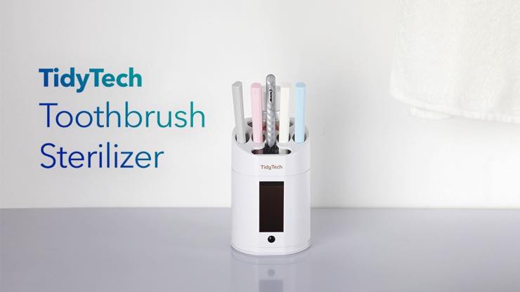 殺菌できる歯ブラシホルダー【TidyTech】