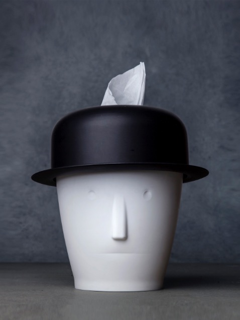 帽子の中から何が出る？ ティッシュホルダー＆ゴミ箱【Michael】