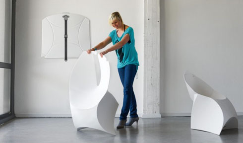 超！軽い折りたたみ式チェアー【Flux】