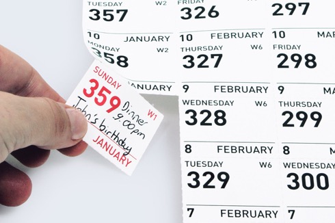 2018年をかみしめろ！カウントダウン式日めくりカレンダー【Carpe Diem Calendar】