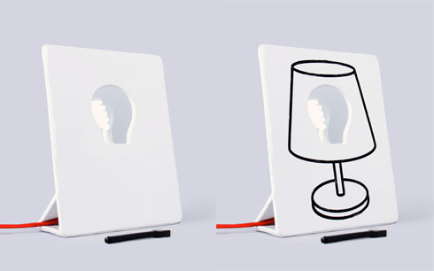 好きな照明を「お絵描き」できるデザイン照明【Drawlamp】