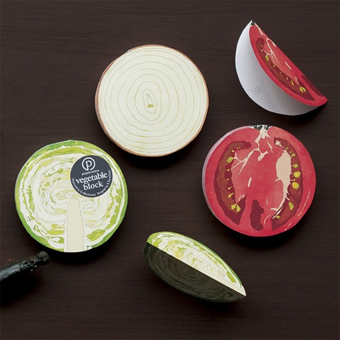 トマトやキャベツのメモ帳【vegetable block】