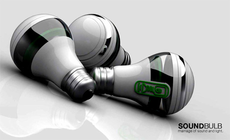 「光」と「音楽」が飛び出す！？一石二鳥のビックリ電球【SoundBulb】