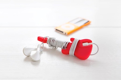 ミニチュアギターのイヤホンコード巻き【Electrock CORD WRAP】