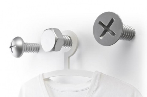 巨大なネジ型ハンガーフック【Screw Collection Wall Hook】