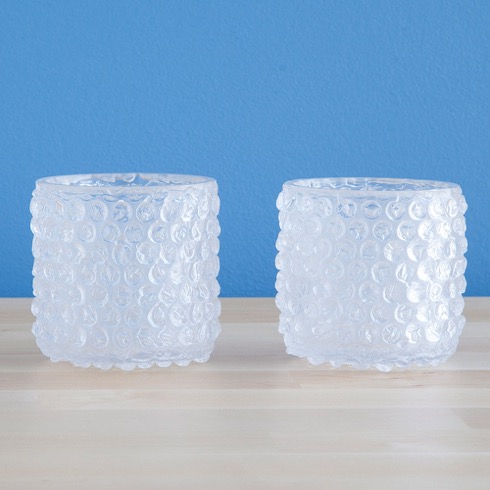 つぶせません。プチプチみたいなコップ【Bubble Wrap Glass】