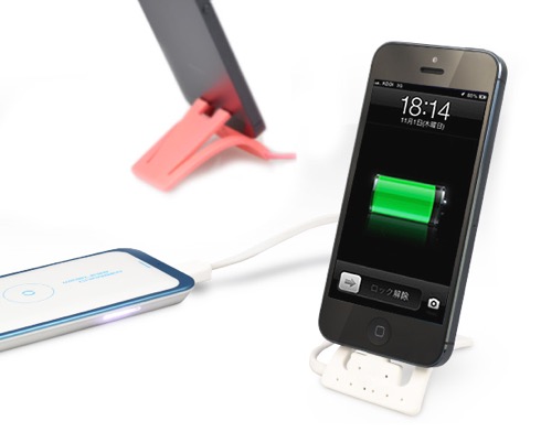 iPhoneスタンドになるLightningケーブル【i-Stand】