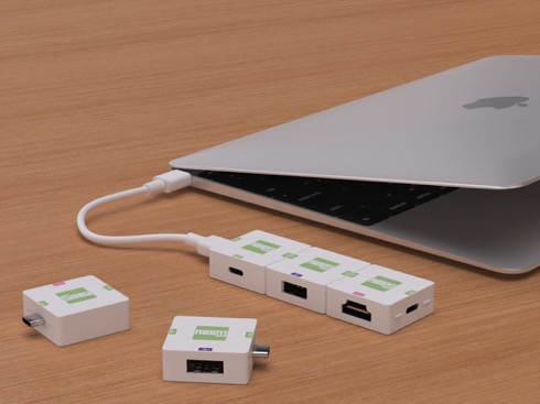 新型MacBookユーザーに朗報！ USB-Cポートを自由に拡張できるモジュール【Cusby】