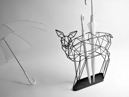 ワイヤーアートみたいな傘立て【Deer】