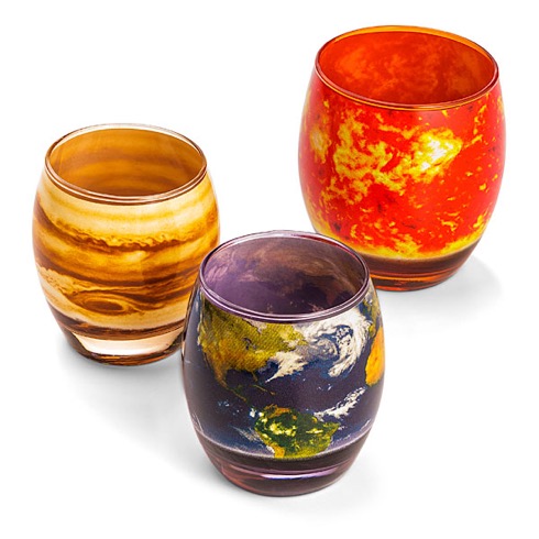 火星や冥王星など、太陽系の惑星をモチーフにしたグラスセット【Planetary Glass Set】