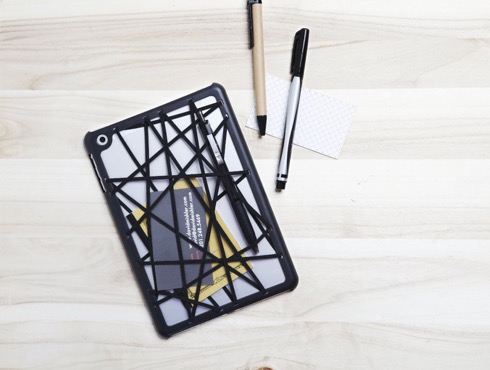 ケーブルやペン・ノートなどが収納整理できるiPad miniケース【Web】