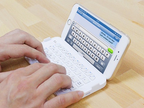 iPhone6 Plusが「超ミニノートPC」に変身するBluetoothキーボード【Ultra-thin Bluetooth Keyboard】