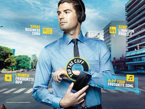 ヒミツはカフスボタン。スマホと繋がるシャツ【Arrow】