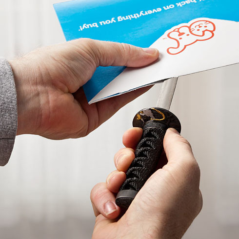 いざ・・・参る！ 日本刀のペーパーナイフ【Samurai Sword Letter Opener】
