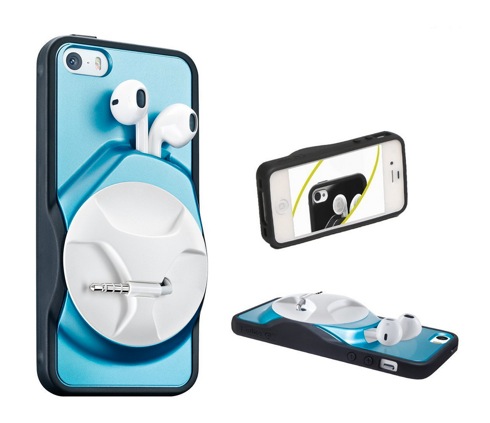 イヤホンを巻き取り収納できるiPhoneケース【SmartWind】