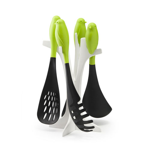 使っていない時も絵になるスズメのキッチンツール【Sparrow Serving Set】