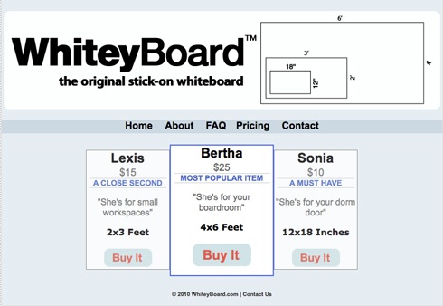 非常にローコストな貼るタイプのホワイトボード【Whiteyboard】