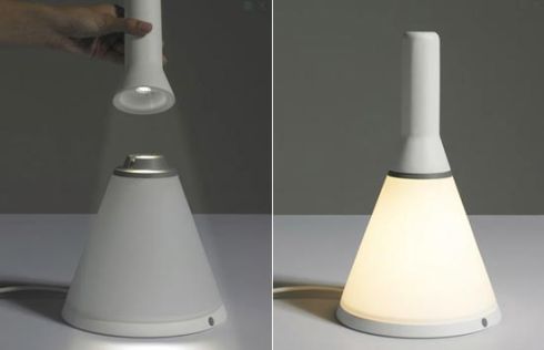 非常時に懐中電灯にもなる便利なインテリア照明！【Two Lamps】