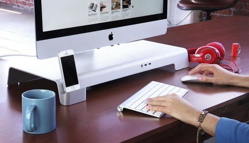 iPhone/iPad充電ドックにもなるiMacスタンド【UNITI Stand】