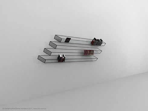 トリックアートな本棚【Bias of Thoughts】