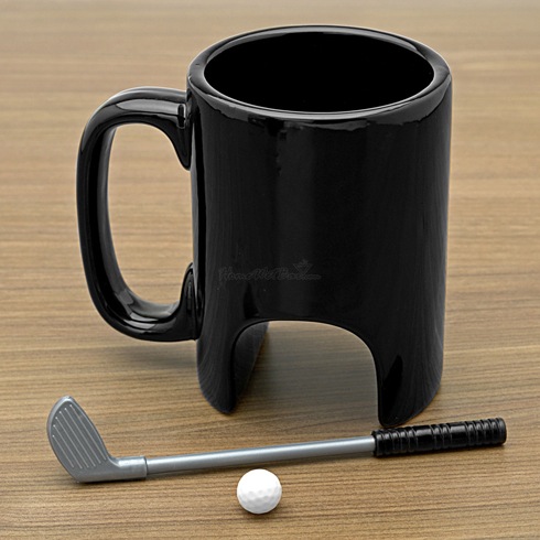 ゴルフが出来るマグカップ【Morning Putt Golfers Coffee Mug Gift Set】