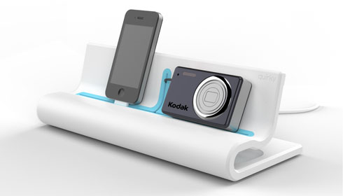 iPhoneやiPad、デジカメなどをまとめて整理・充電できるモダンなDockステーション【Converge】