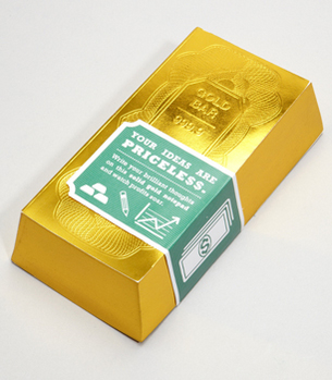 お金持ちになれそう？金の延べ棒のメモ帳【Gold Standard Noteblock】