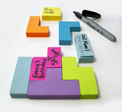 テトリス的なポスト・イット【Block Notes】