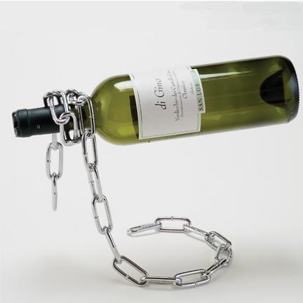 コレどうなってるの？宙に浮かぶワインボトル【Chain Wine Bottle Holder】