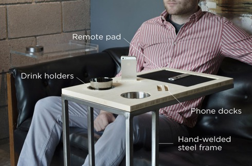 iSkelterの新作はスマホスタンド付きサイドテーブル！【CADDY】