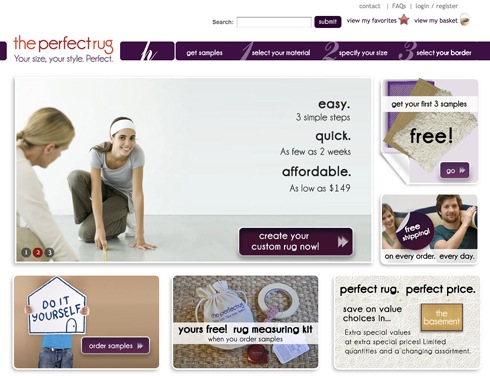 簡単にラグがオーダー出来るサービス【The Perfect Rug】