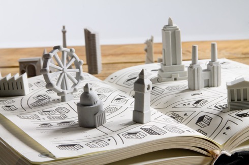 デスクに世界の都市風景を。有名建築の消しゴム【City Erasers】