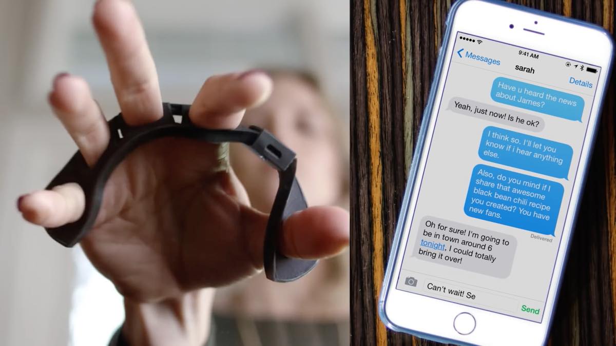 「キー」と「ボード」がないキーボード【Tap Strap】