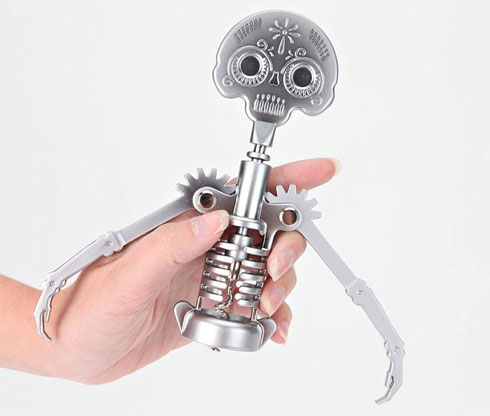 ガイコツ・モチーフのコルクスクリュー【Day Of The Dead Corkscrew】