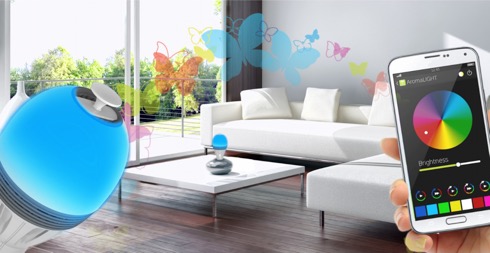 アロマカードリッジを内蔵したスマートLED電球【AromaLIGHT】