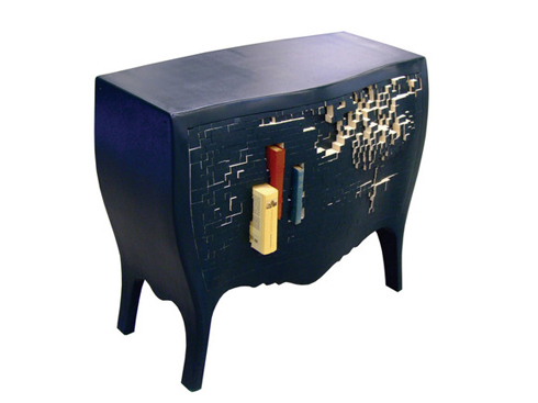 めり込ませる収納【Push and store cabinet】