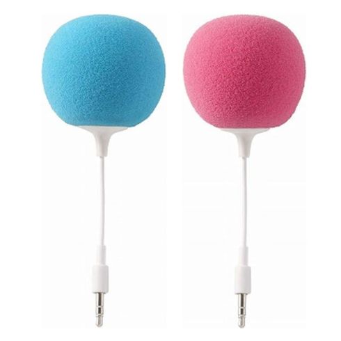 携帯電話や iPod に！モコモコの可愛らしい携帯用スピーカー【ミュージックバルーン】