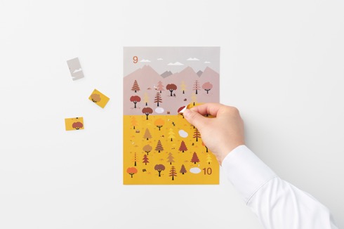季節の移り変わりが毎日楽しめる。シール型の日めくりカレンダー【sticker-calendar】