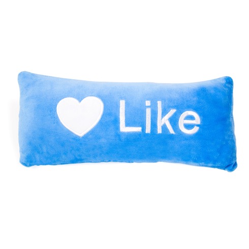 「いいね！」な夢が見られそう。Facebook♥Likeなマクラ【Like Button Pillow】
