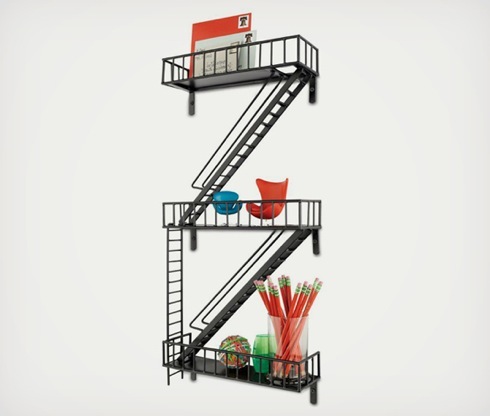 非常階段にそっくりな棚【Fire Escape Shelving】