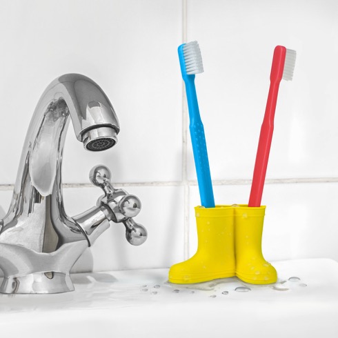 長靴をはいた・・・歯ブラシ？【RAIN ＆ SHINE】