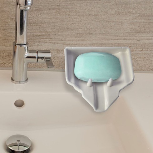 石けんを「脱水」してくれるトレー【Waterfall Soap Saver】